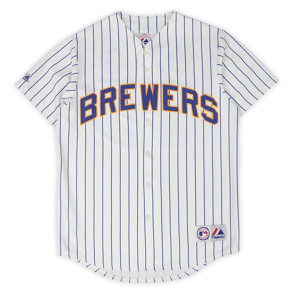 Majestic × MLB ミルウォーキー ブルワーズ 古着 ゲームシャツ Majestic × MLB ミルウォーキー ブルワーズ 古着 ゲームシャツ