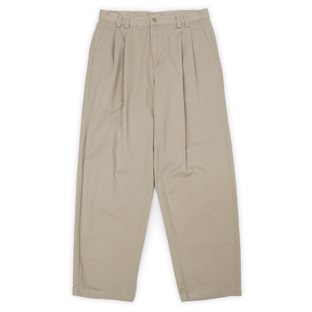 アロー KHAKI'S by ARROW 90s 90年代 2タック チノパン カーキス USA ヴィンテージ アメリカ 古着 メンズ ズボン パンツ ベージュ W33 L30【中古】