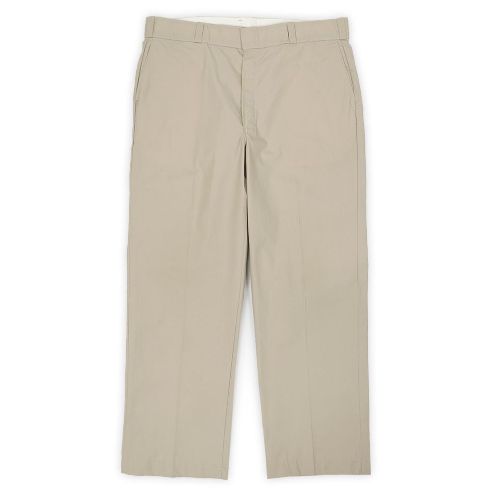 ディッキーズ Dickies 80s 90s 80-90年代 ポプリン ワークパンツ MADE IN USA アメリカ製 874 薄手 珍品 ヴィンテージ 古着 メンズ ズボン・パンツ ライトベージュ 実寸W37 L28【中古】