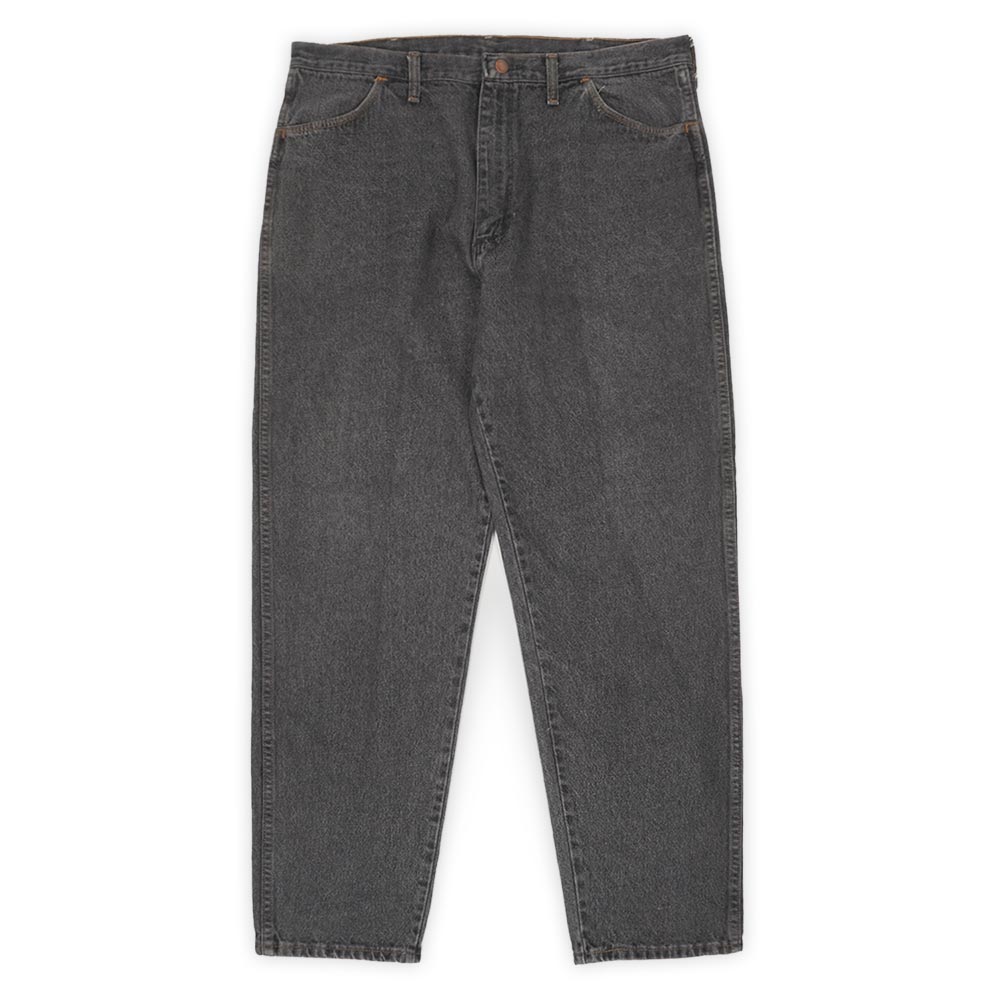 ラスラー RUSTLER 90s 90年月日 先染め ブラックデニムパンツ デニム 引っ切り無い Wrangler ラングラー傘下 亜米利加製 MADE IN USA ヴィンテージ 古着 メンズ 黒 W38 L32【中古】