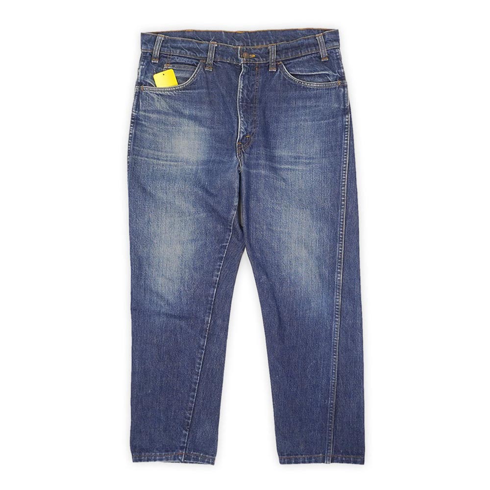リーバイス Levi's 60s 70s 60-70年代 606 デニムパンツ ジーンズ SLIM スリム BIG E ビッグEオレンジタブ TALON USA ヴィンテージ アメリカ 古着 ブルー W34.5 L26相当【中古】