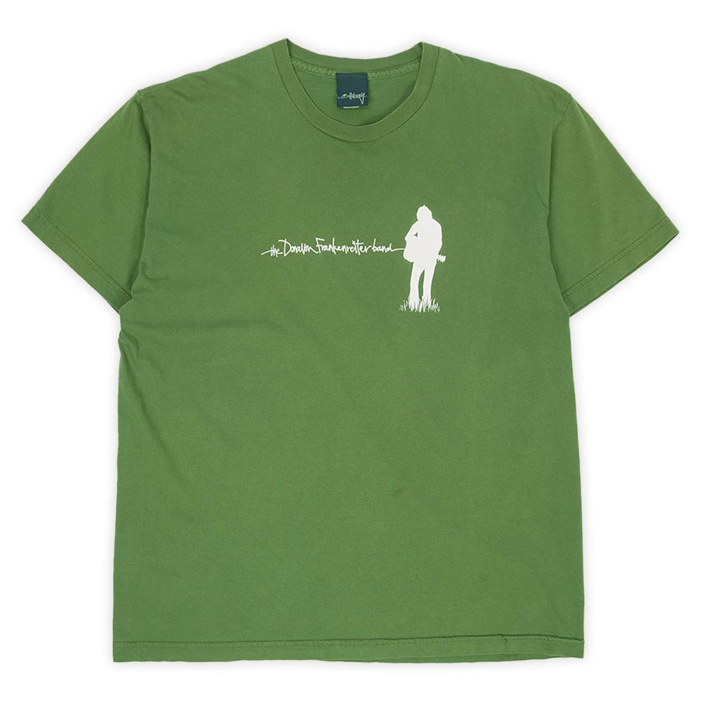 ドノヴァン・フランケンレイター × ビラボン Donavon Frankenreiter × Billabong 00s 2000年代 プリントTシャツ バンド MADE IN USA アメリカ製 古着 オリーブ XL【中古】