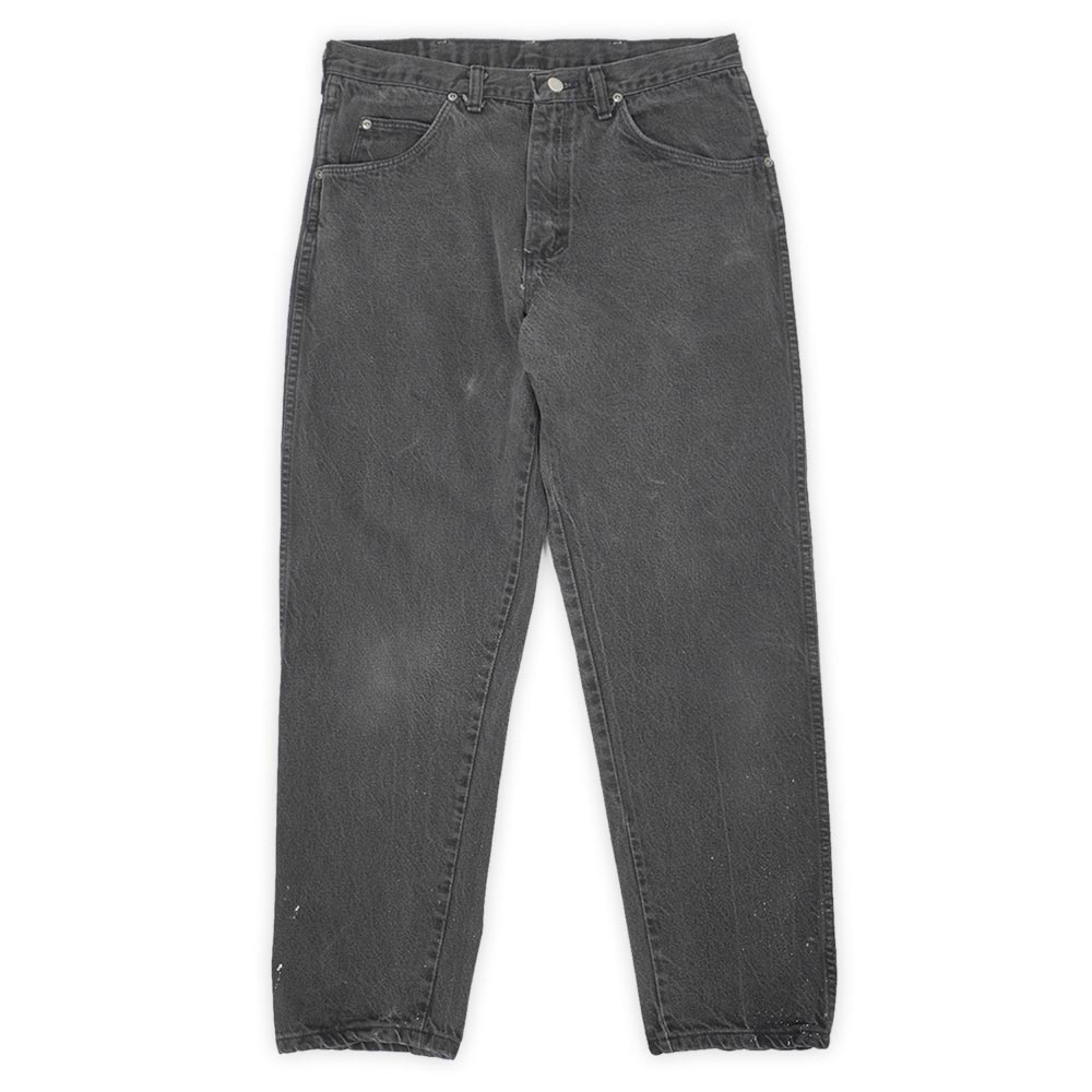 ラングラー Wrangler 90s 90年代 97602CB ブラックデニムパンツ ジーンズ サルファ テーパード MADE IN USA アメリカ製 ヴィンテージ 古着 メンズ ズボン パンツ 黒 W34 L30【中古】
