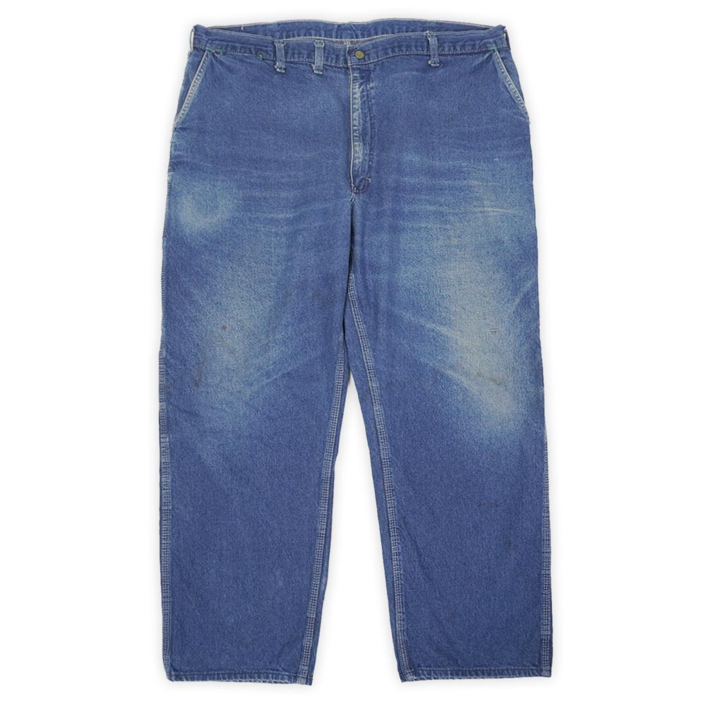 オシュコシュ OSHKOSH 80s 80年月日 デニムペインターパンツ MADE IN USA 亜米利加製 ビッグ大きさ アメカジ ヴィンテージ 古着 メンズ ズボン ズボン下 青み W44 L29【中古】