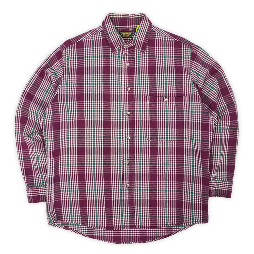 楽天市場】80年代 USA製 OSHKOSH オシュコシュ ネル 長袖シャツ