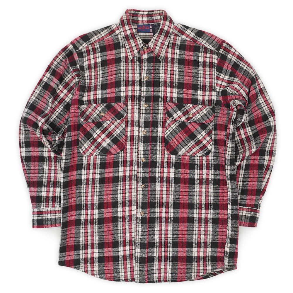 ダコタ DAKOTA 未使用 デッドストック 90s 90年代 ヘビーネルシャツ FIVE BROTHER ファイブブラザー 定番 USA ヴィンテージ 古着 メンズ シャツ レッド系 チェック柄 M【中古】｜Hi-smile 10,116円