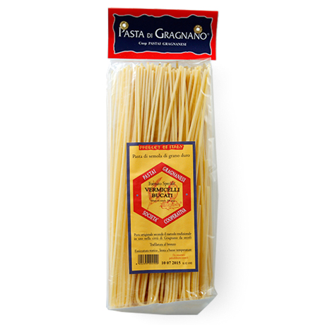 【楽天市場】グラニャーノ産グラニャネージ社スパゲットーニ・コル・ブーコ(ベルミッチェリブカティ/vermicelli bucati