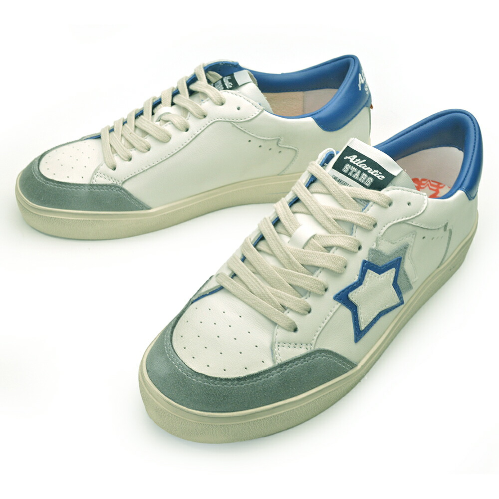 Atlantic STARS アトランティックスターズ スニーカー ATLANTA アトランタ メンズ ATLA3010-0105 White blue ホワイト ブルー