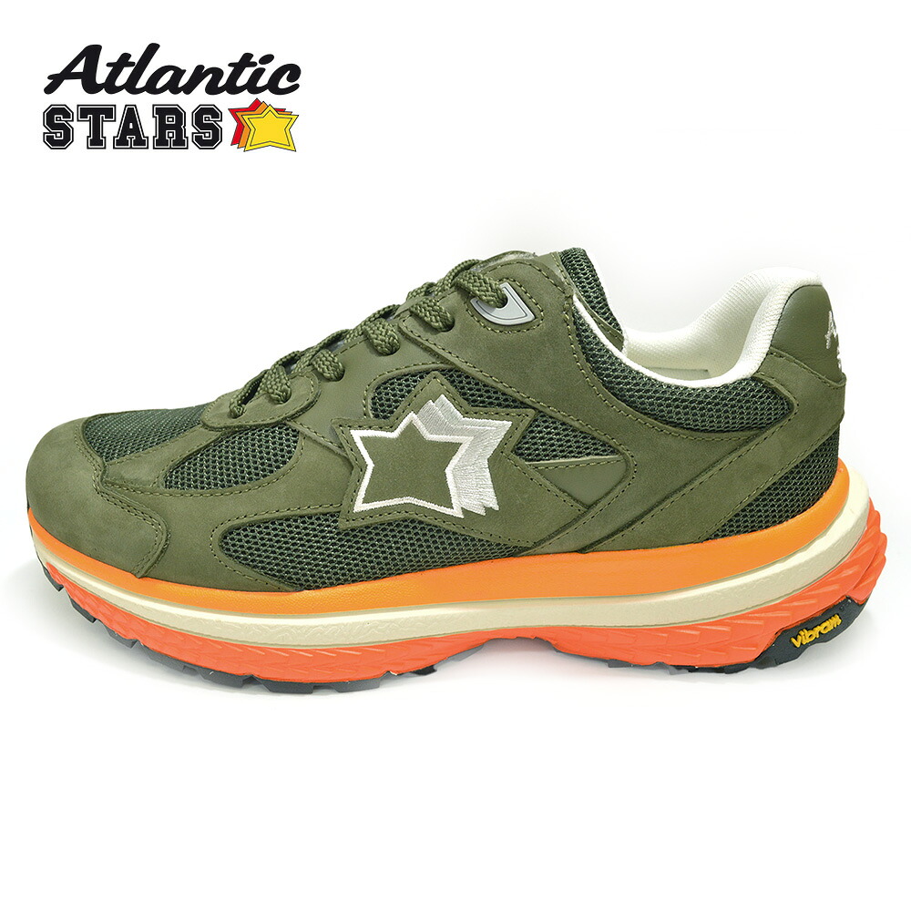 Atlantic STARS アトランティックスターズ 【正規品】スニーカー VANCOUVER バンクーバー VANC-japanlimited-020 MILITARY GREEN Bologna Terracotta ミリタリーグリーン|ハイビューティ