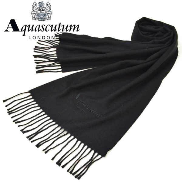 【楽天市場】マフラー アクアスキュータム Aquascutum メンズ/レディース カシミヤ サイズ176cm×30cm eam15w009