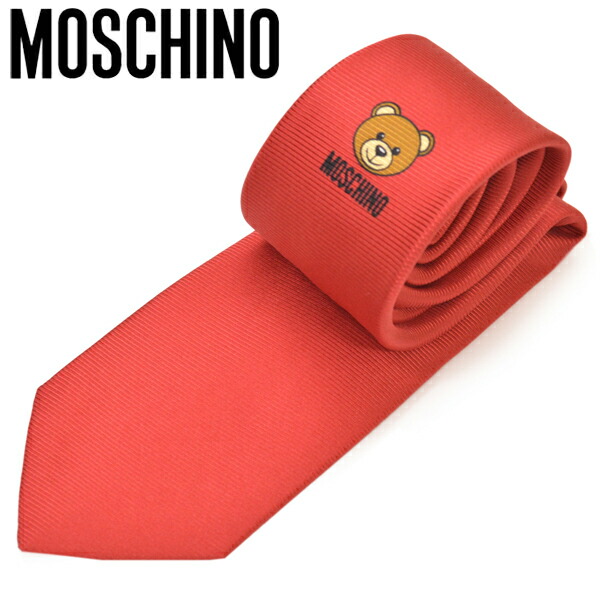 正規激安 楽天市場 ネクタイ モスキーノ メンズ Moschino テディベアワンポイントシルクネクタイ サイズ剣幅7 5cm Emow015 M5347 4 Red レッド ハイビューティ 史上最も激安 Direct Axis Net