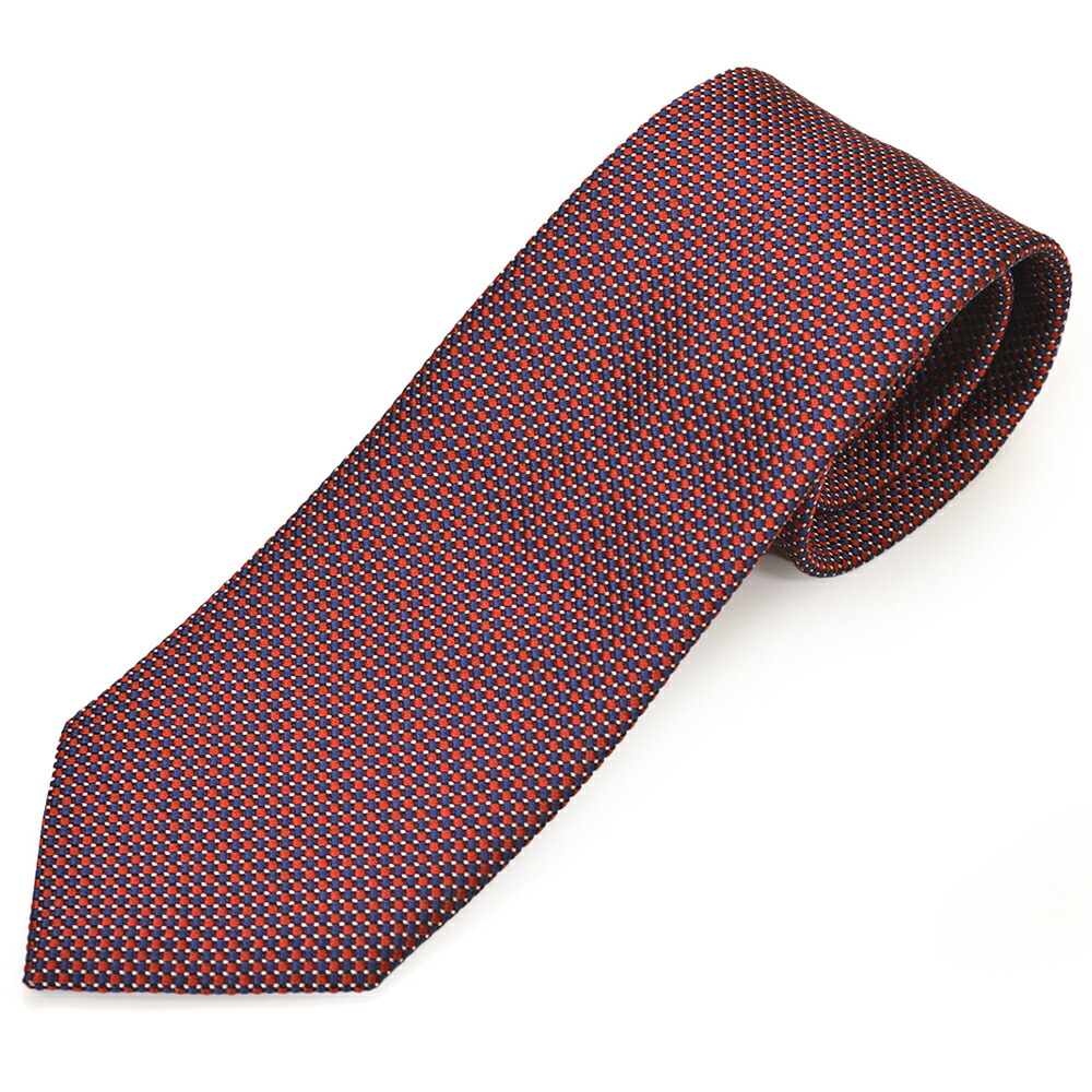 Zegna ゼニア ネクタイ メンズ ドット柄シルクネクタイ(サイズ剣幅8cm)eez23s012 Z5D06T-RE1 RED レッド｜ハイビューティ