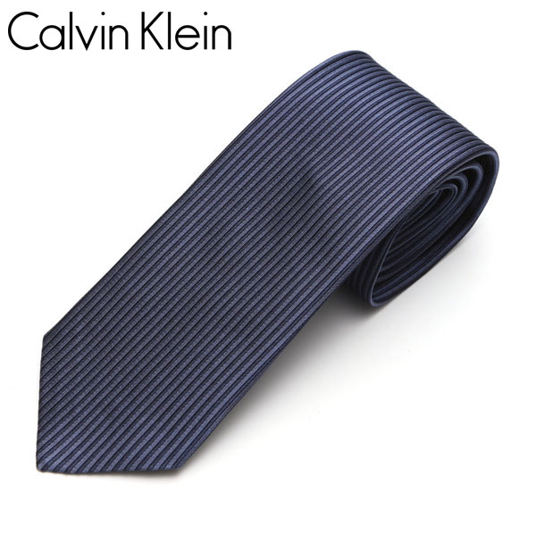 ネクタイ Calvin Klein カルバンクライン メンズ ストライプ柄/ナロータイ サイズ剣幅7cm eck17s030 5270R-5  ネイビー｜ハイビューティ