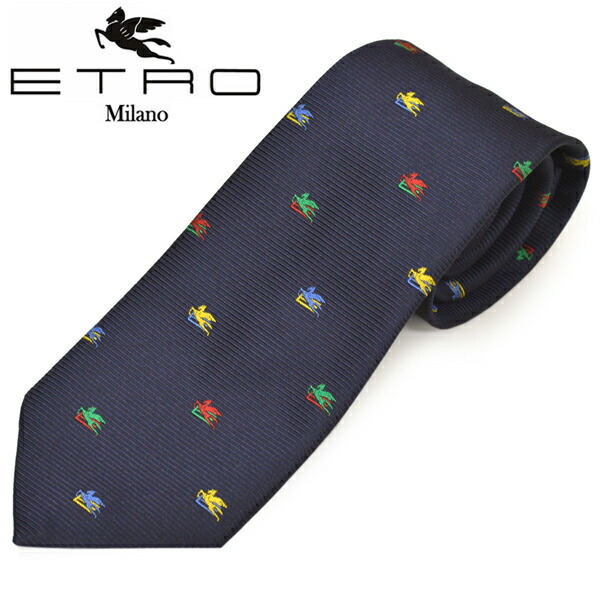 手数料安い 楽天市場 ネクタイ エトロ メンズ Etro ブランドエンブレムロゴ柄シルクネクタイ サイズ剣幅8cm Eet20w005 6007 200 ネイビー ハイビューティ 輝く高品質な Hajoseppelt De