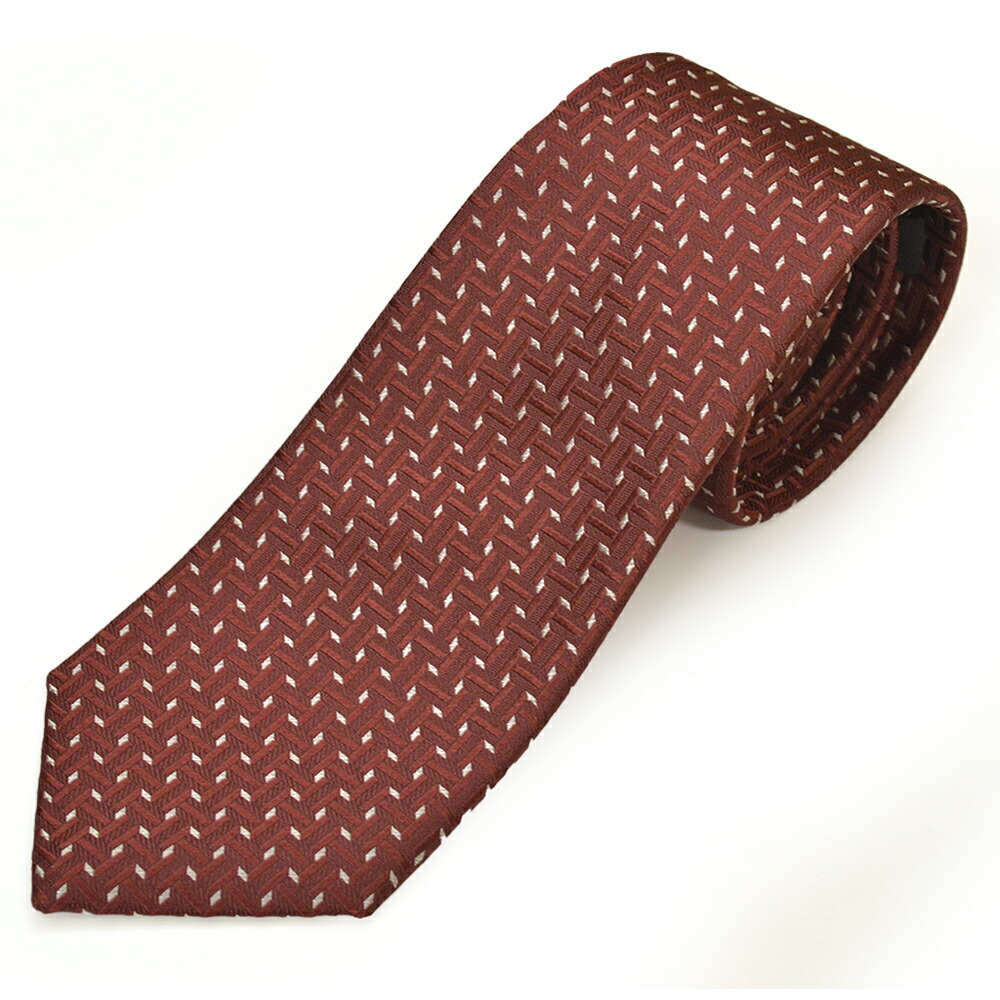 GIORGIO ARMANI ジョルジオ アルマーニ タイ メンズ 小紋柄地絹タイ(大いさ剣幅8糎)ega24s012 4R919-00176 00176 BURGUNDY スーツ用ファッション小物-ネクタイ-バッグ・小物・ブランド雑貨