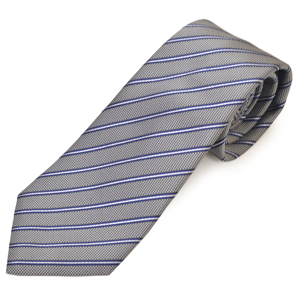 GIORGIO ARMANI ジョルジオアルマーニ ネクタイ メンズ ストライプ柄シルクネクタイ(サイズ剣幅8cm) ega21s017 1P913-47635 BLUE MARINE｜ハイビューティ