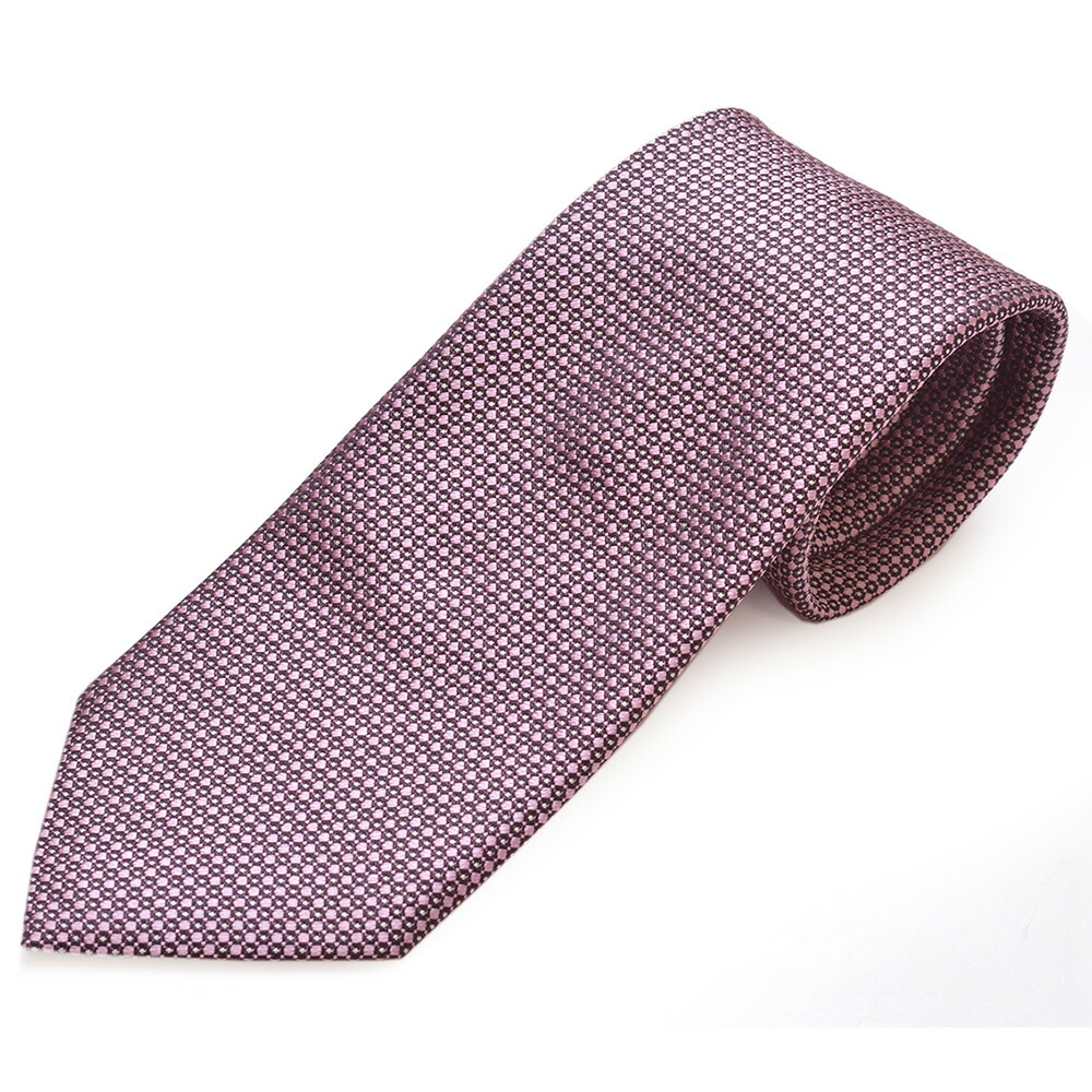 Zegna ゼニア ネクタイ メンズ ドット柄シルクネクタイ(サイズ剣幅8cm)eez24w006 Z8D02TA8-PI1 PINK ピンク