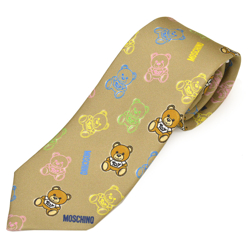 MOSCHINO モスキーノ メンズ シルクネクタイemo20w007 Amazon | [モスキーノ] メンズ ネクタイ テディベアワンポイント