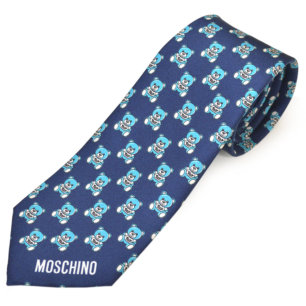 MOSCHINO モスキーノ テディベア シルクネクタイemo21s029 Amazon | [モスキーノ] ネクタイ メンズ トイ テディベア/クマ柄