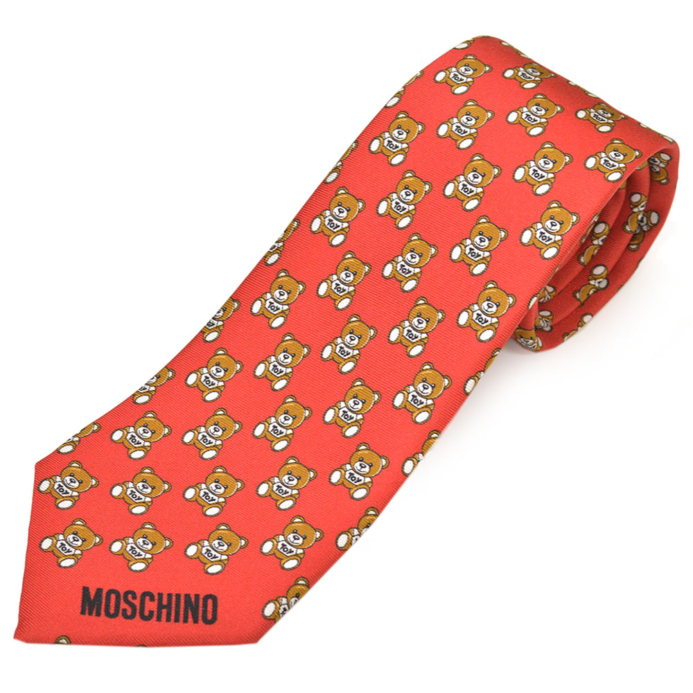 数量は多 ネクタイ モスキーノ メンズ Moschino 21年ss春夏新作 トイ テディベア クマ柄シルクネクタイ サイズ剣幅7 5cm Emo21s019 M5496 7 Red レッド 大流行中 Www Tdicolombia Com Co