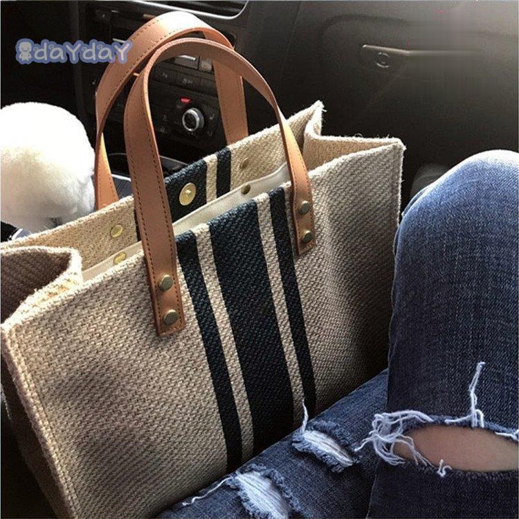 ハンドバック 御徒面子 トートバッグ トート マザーズ御徒面子 かばん レディース 大きめ 縞模様 肩かけ 大電気容量 柄 キャンヴァス 布製 手提げ たわい無い 軽さ 通い 分かりやすい