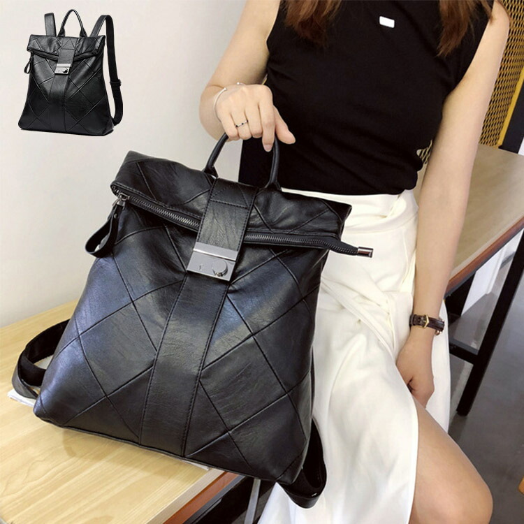 まっ黒い レザーリュックレディース 韓国 レディース 御徒面子 背嚢 レザーリュックレディース なめし革 商行為背嚢 御徒面子 革 アウトドア 今めかしい 可愛らしい 大静電容量 通い 通学 母の日 差し上げ物 うしろ側容器に並べる