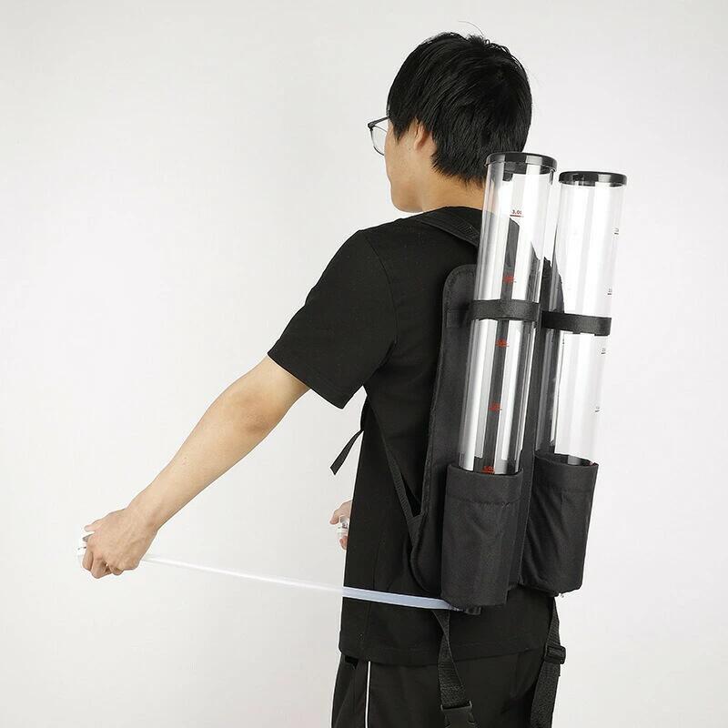 うしろ側容器に並べる印字機の麦酒ディスペンサー、ダブルビバレッジジェットパック、手圧式麦酒ノズル、2 X 3L電気容量ダブルバレルワインタワー、合わせる能力のあるなストラップ、ホームパーティーバー用 父の日