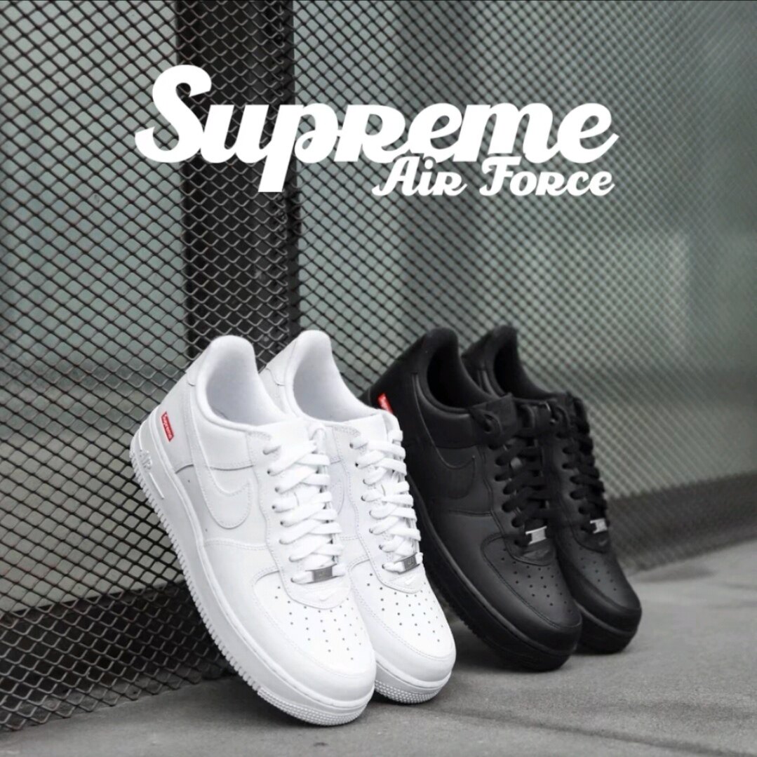 【置き目品引き受ける】Supreme × NIKE AIR FORCE 1 LOW シュプリーム ナイキ 空軍1 置き目 白いこと 黒いこと CU9225-100 CU9225-001 置き目品 本物引き受ける 貨物輸送無料