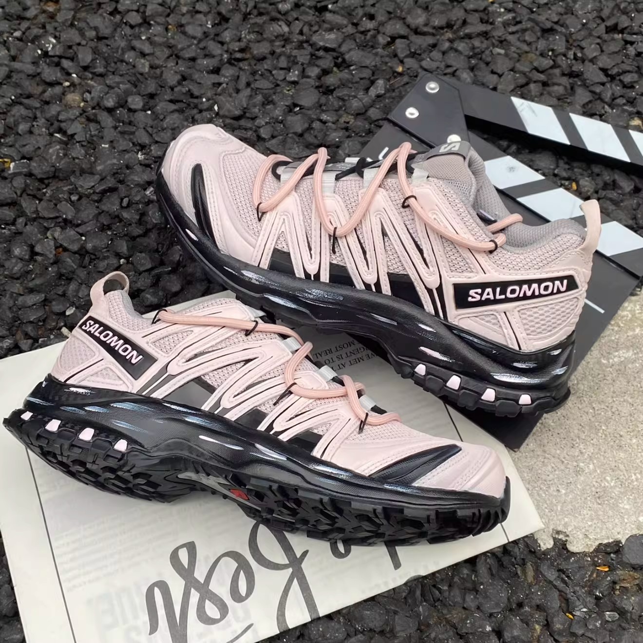 【専門職カスタム】SALOMON XA PRO 3D サロモン 専属設計者仕立て上げる 白いこと サクラ色 オランダ苺 チョコレート 激安 制限事項通貨価値 カスタムスニーカー 現実に一足 滅多に無い青写真