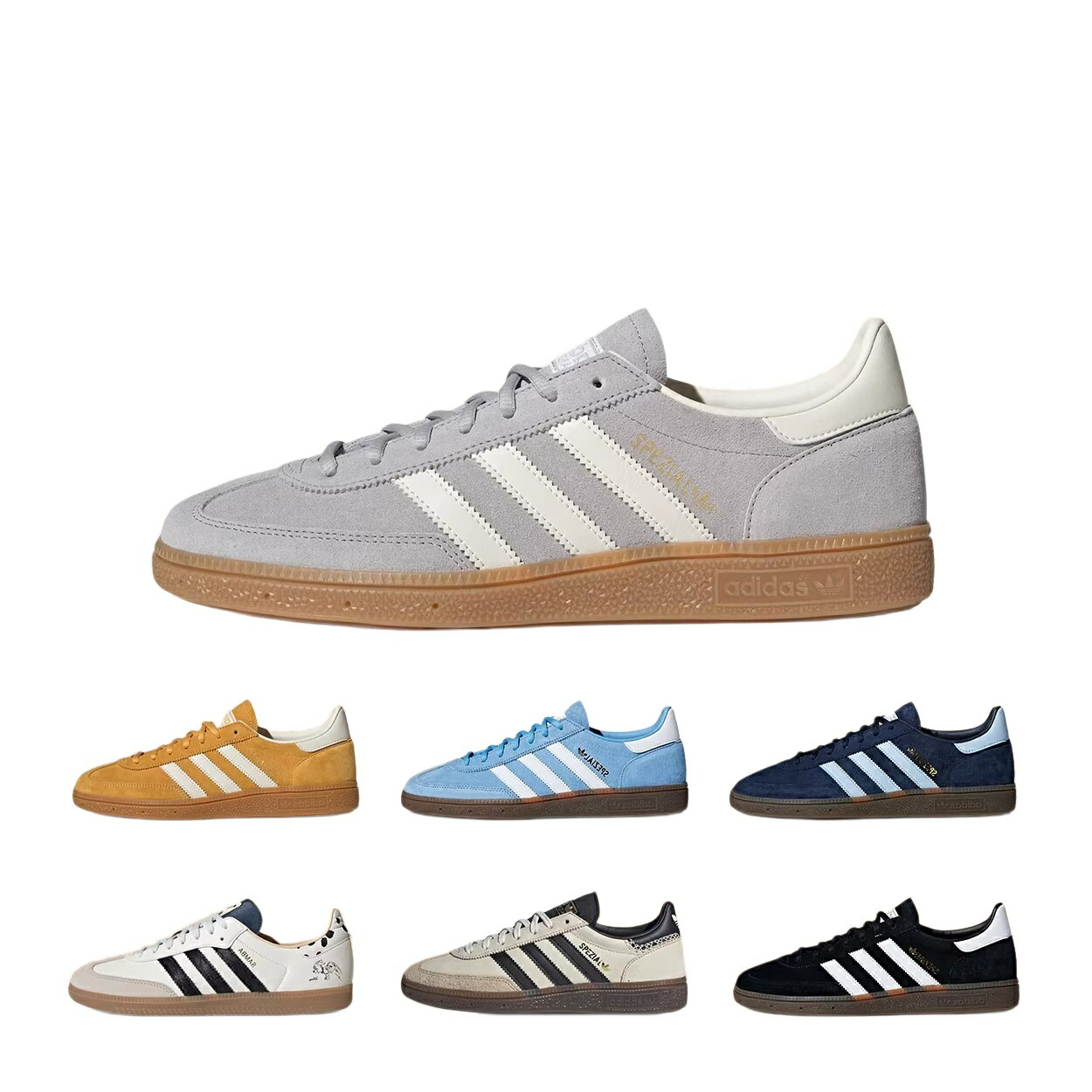 【定め事品引きうける】アディダス オリジナルス スペツィアル adidas Originals SPZL 米灰 薄墨色 象牙色 メンズ レディース ユニ一発やる スニーカー 返り咲き 板鞋 置き目撥ねのける レトロ 心地よい【国内定め事品】 IF7086 BD7633 KI5933