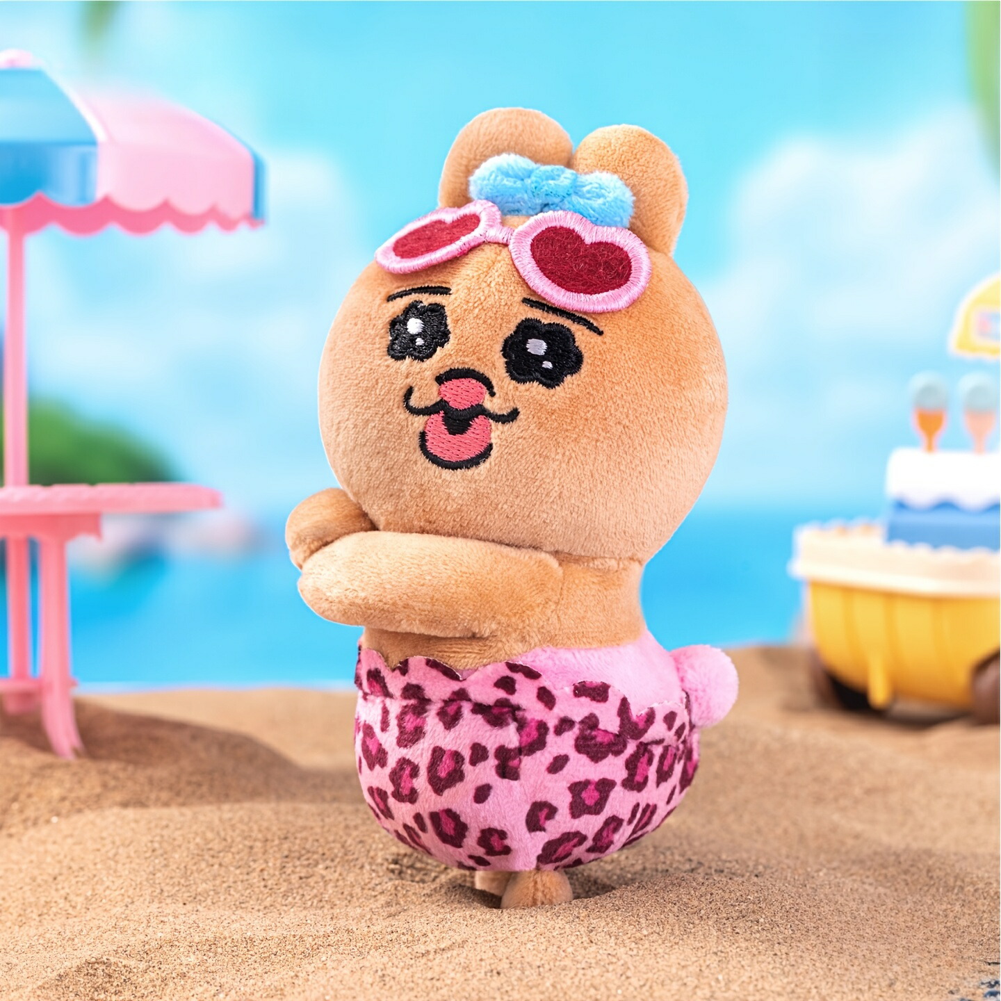 MINISO 手当たり次第 1個 うさぎ - バニーライフシリーズ 吊り下げ飾りつけ 肌付きうさぎ 面白可笑しい不可思議ボックス席、キュートで好いたらしい青写真、凝ったな細工人技、完全無欠さな差し上げ物の選りわける、生まれ落ちる日プント