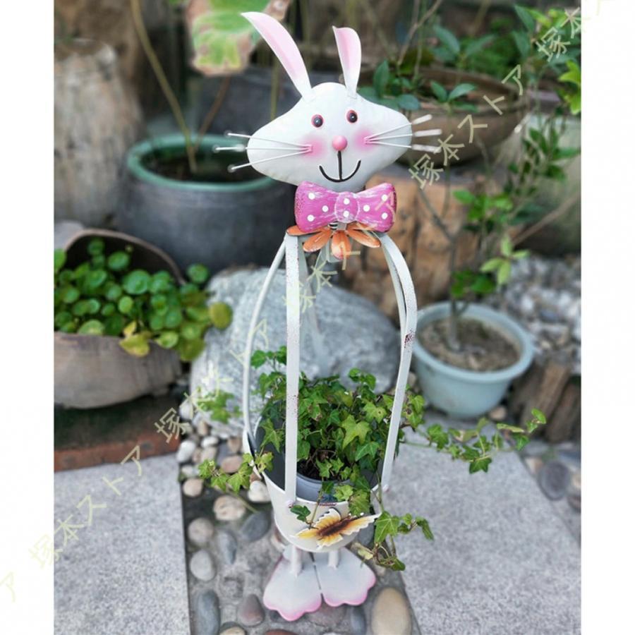 ガーデニング飾りつけうさぎガーデンオーナメント毛の荒物好いたらしい飾りつけオブジェ雑貨ガーデニング飾りつけ雨合羽雑貨耐久かざり付ける品差し上げ物室外苑地かざり付ける