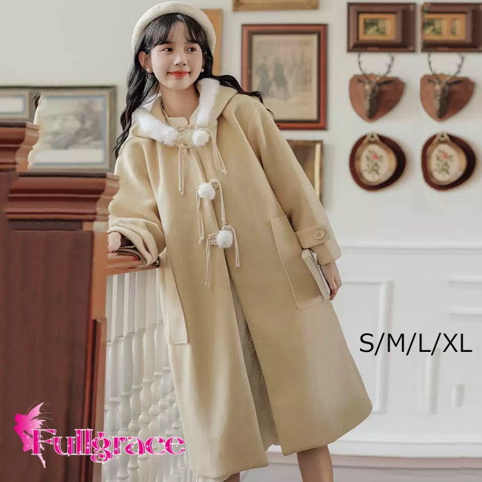 スプリングコートステンカラーコートミディアムコートノーカラーロリータ冬服リボンレディースジャケットロリータコートロリータアウタートップスアウター小っちゃい好いたらしい教え子通学通いゴスロリ朦々たる防寒寒さ打つ手秋冬黄色SMLXL