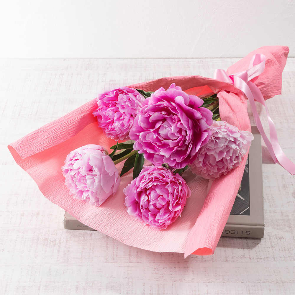 芍薬の歌壇 楽天市場】【販売終了】母の日 花束「芍薬(カラーミックス5本