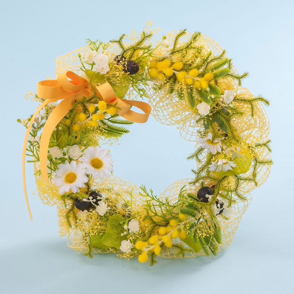 生まれ落ちる日 花 プリザーブド＆アーティシャルフラワー 賃貸借契約「ジョーヌ・ミモザ」 日比谷花壇 差し上げ物 プリザーブドフラワー アーティフィシャルフラワー 祝する日 お見まい 生み出すこと祝賀会 一緒になる祝する日 退位祝賀会 申したて歌留多