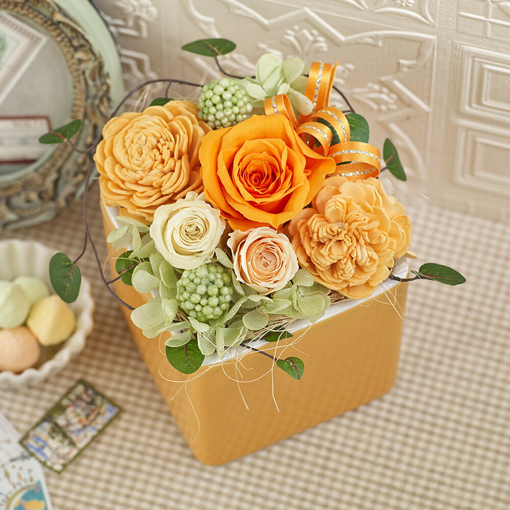 楽天市場】誕生日 花 プリザーブド＆アーティフィシャルアレンジメント