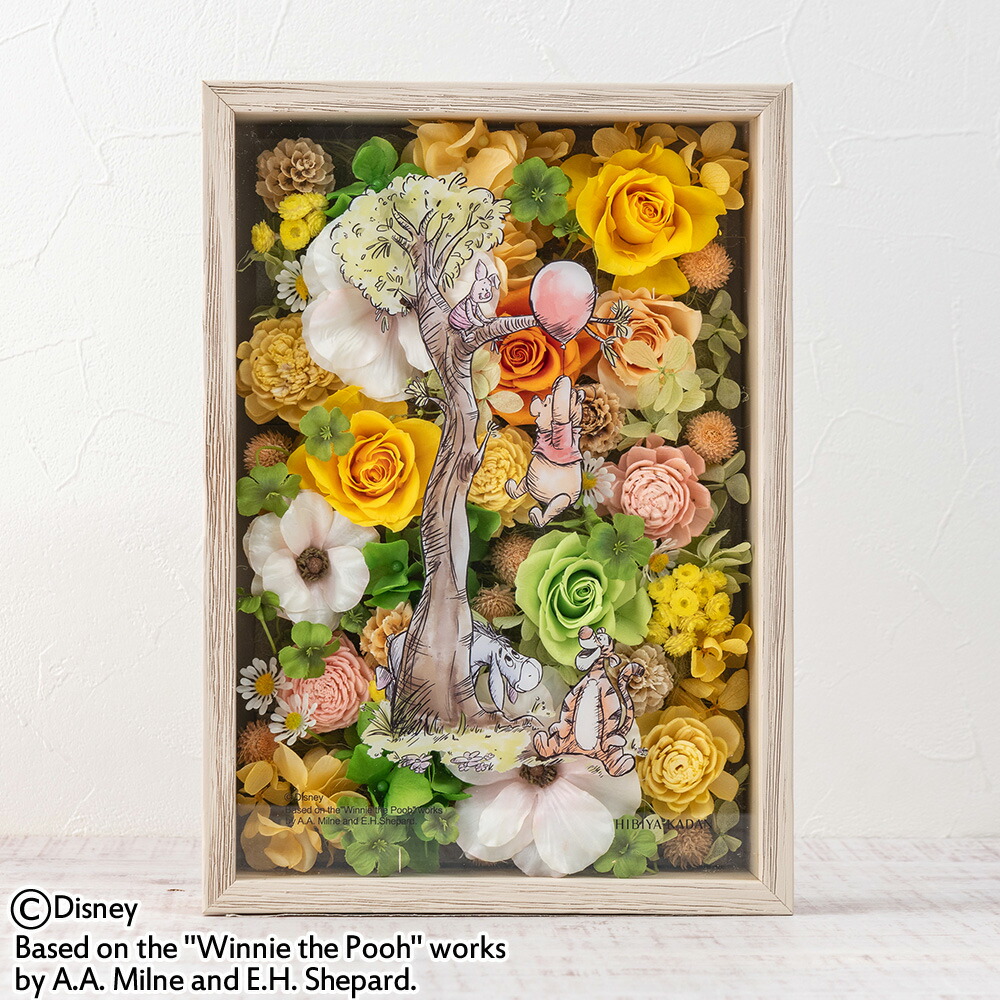 シルビア 花 薔薇 花瓶 バンケット オレンジ背景 額縁 アート 絵になるブーケと花瓶のギフトセット カラー オレンジレッド