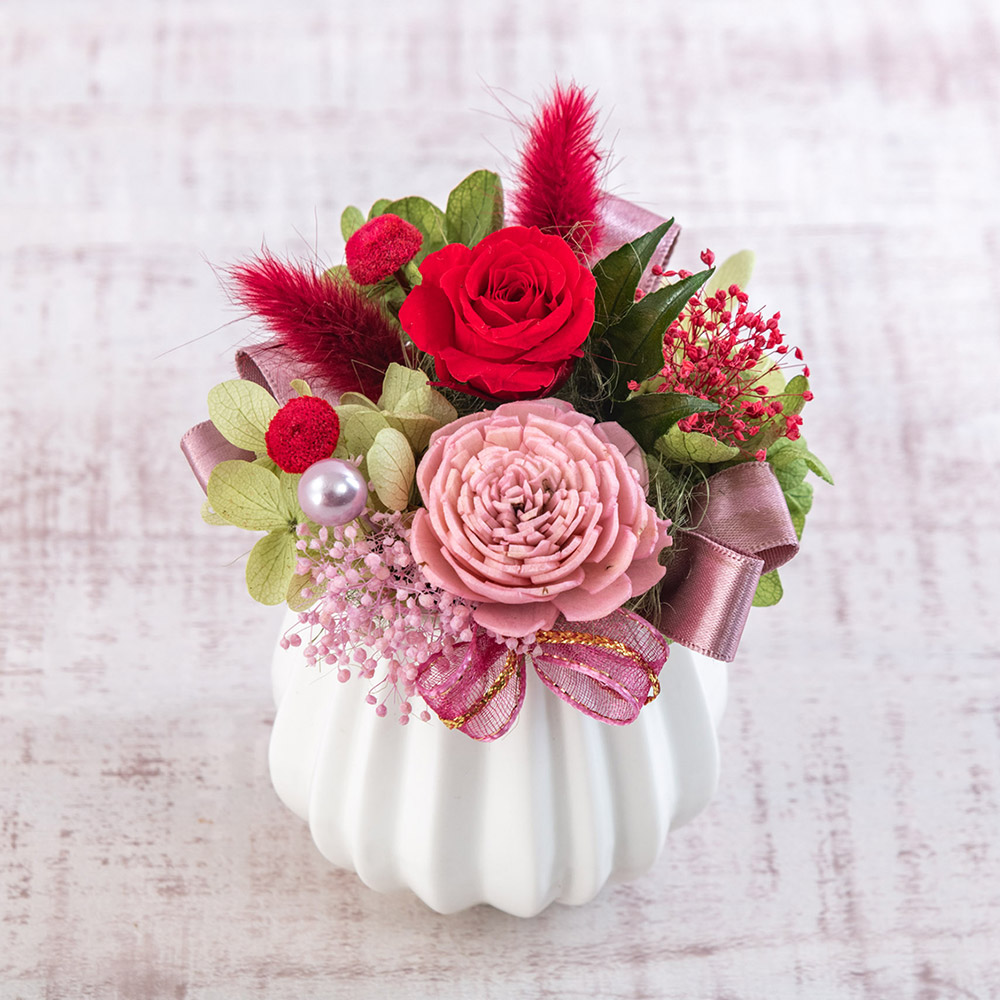 楽天市場】誕生日 花 プリザーブド フレーム アレンジメント