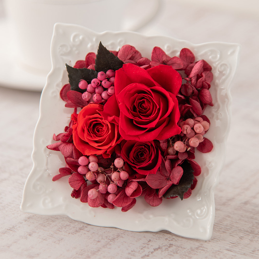 楽天市場】誕生日 花 プリザーブド＆アーティフィシャル フレーム