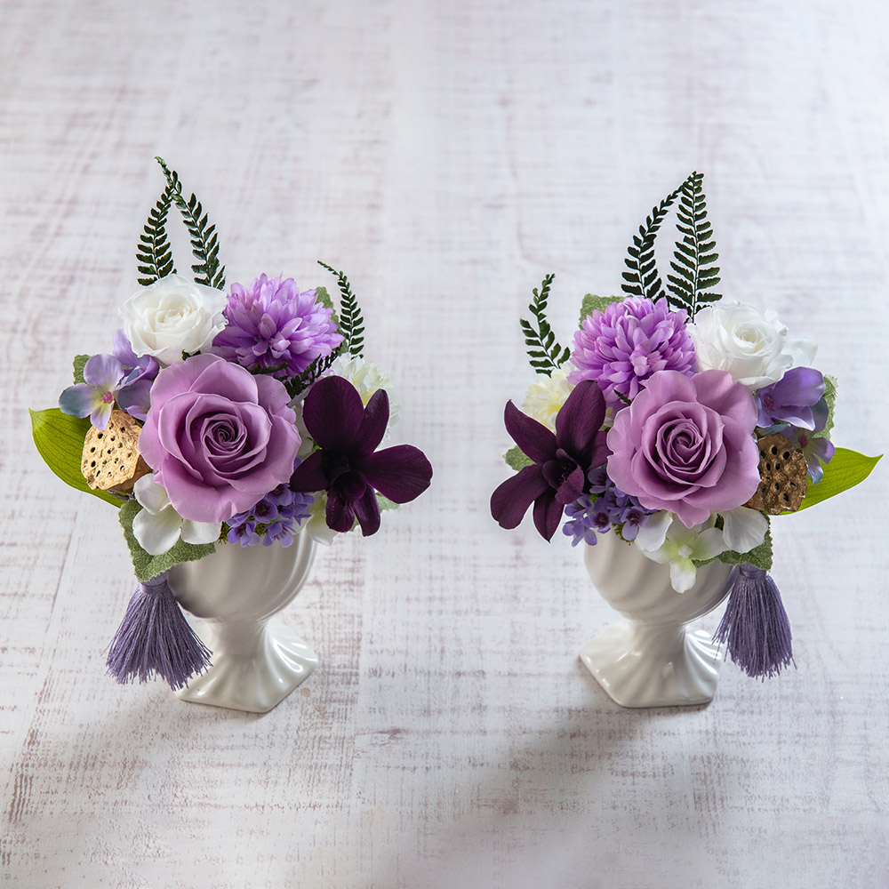 プリザーブドフラワー アーティフィシャルフラワー 仏壇用 供花 仏花 想花 ② 楽天市場】お供え 花 お供え用 プリザーブド＆アーティ