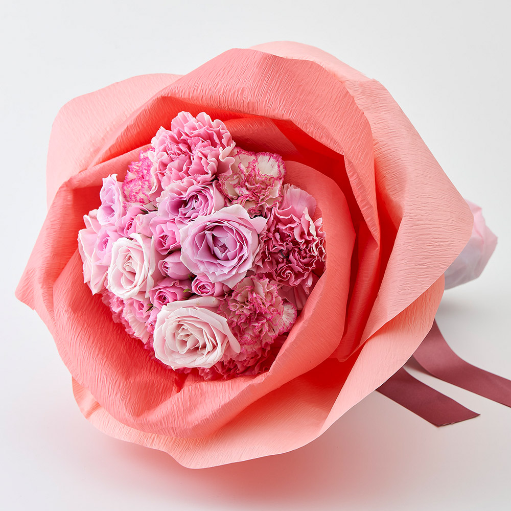 楽天市場】誕生日 花 30本のピンクバラの花束「アニバーサリーローズ