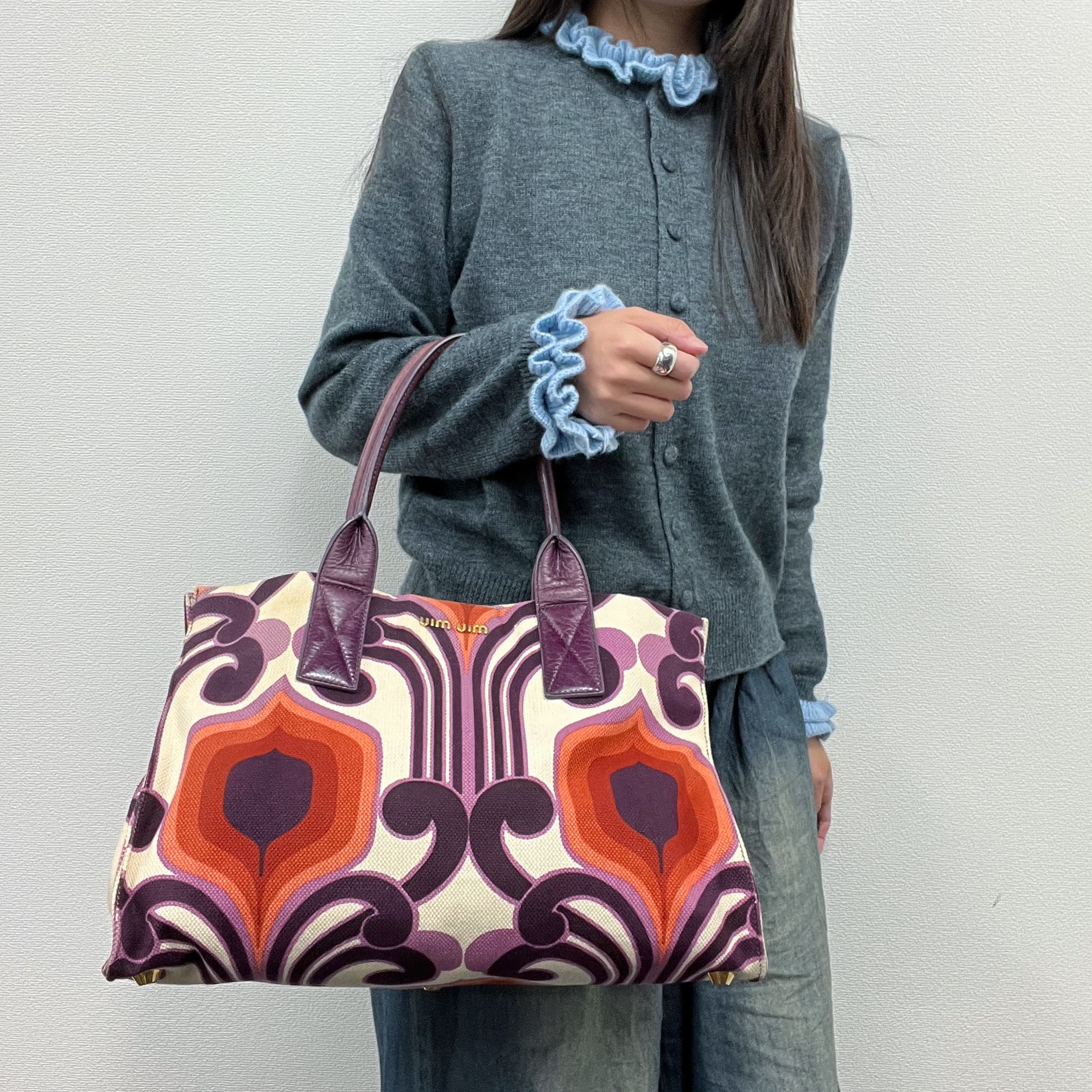 楽天市場】ミュウミュウ MIU MIU ハンドバッグ トートバッグ エコ