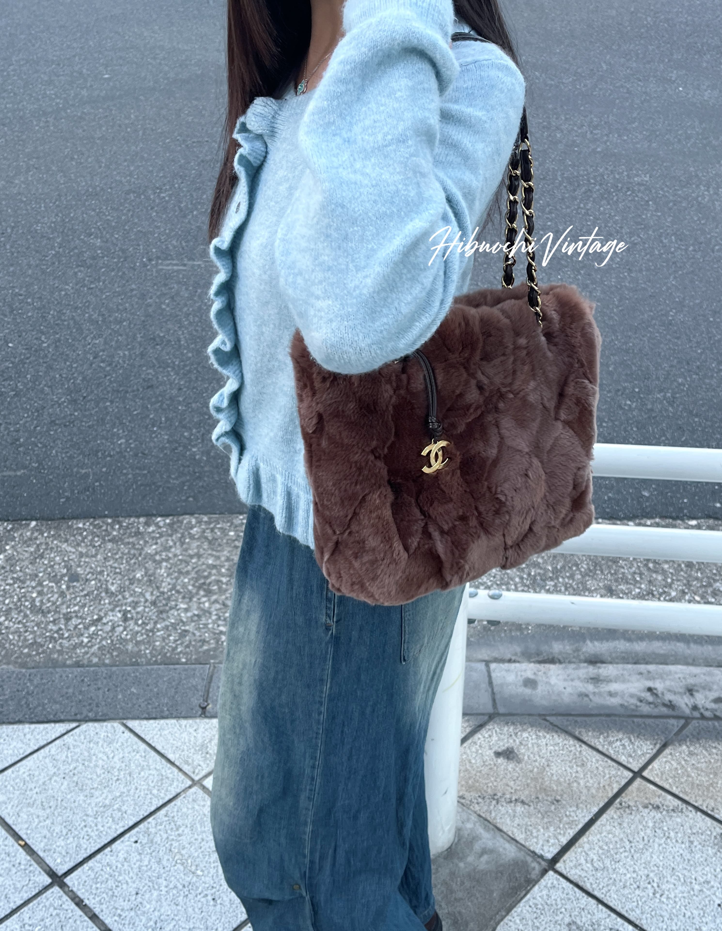 楽天市場】【バッグ】CHANEL シャネル ラパン ラビットファー ココ