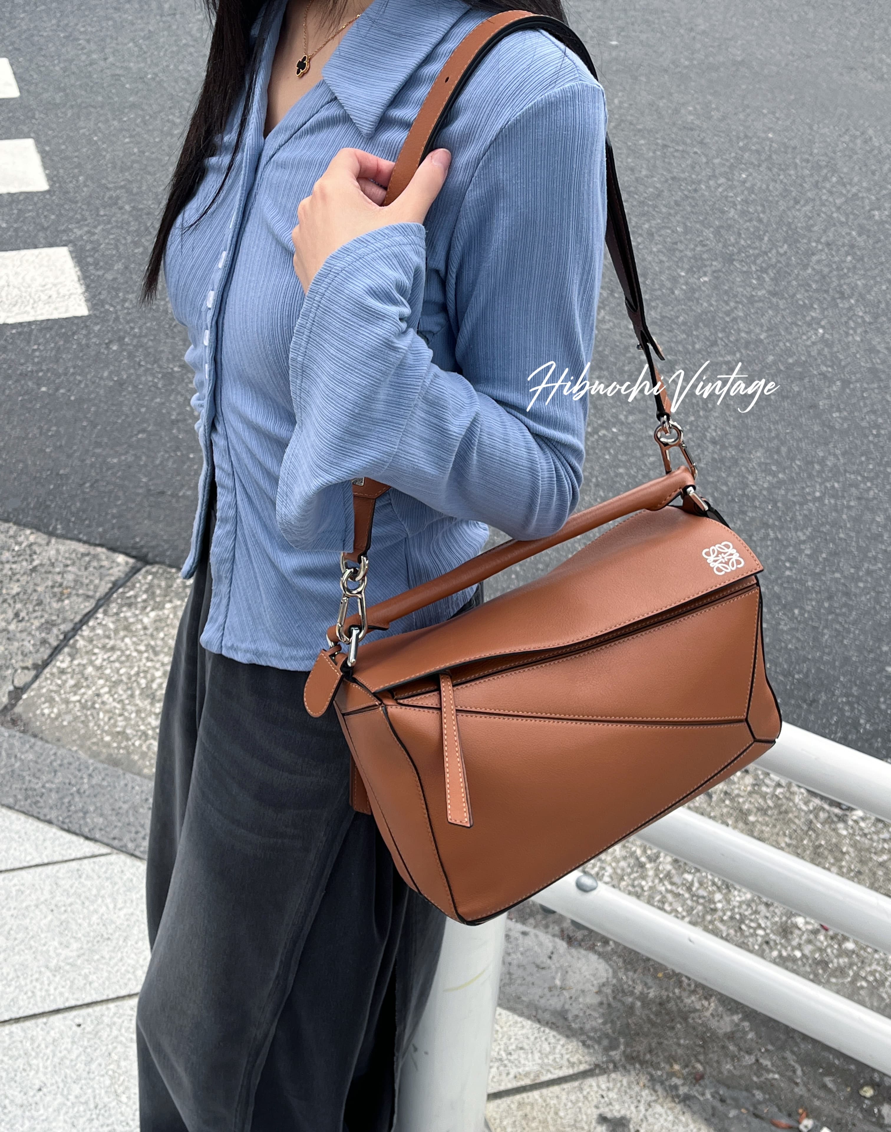 楽天市場】【美品】ロエベ 【LOEWE】 パズルバッグ XL ブラック