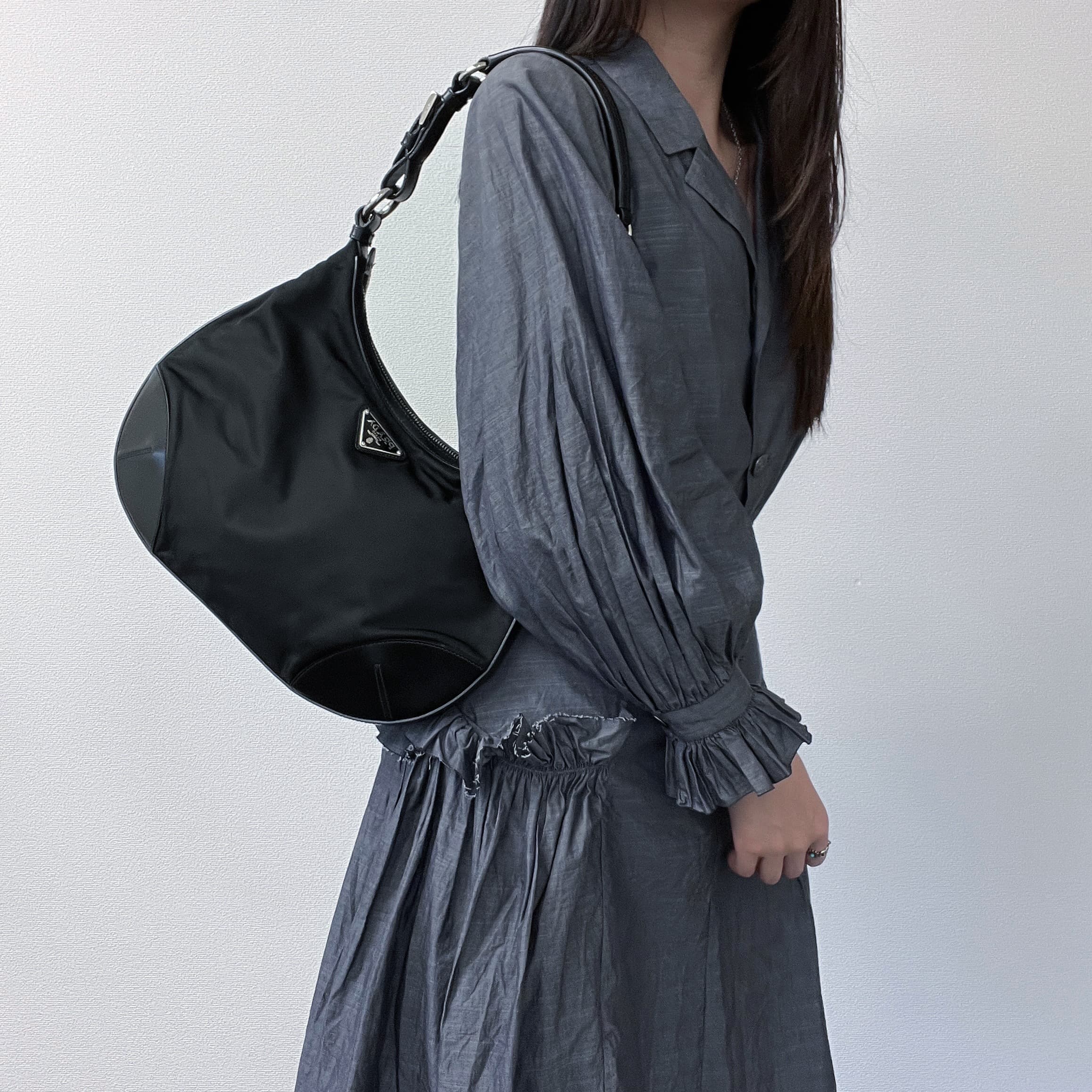 楽天市場】美品 PRADA プラダ ショルダーバッグ ホーボー バッグ