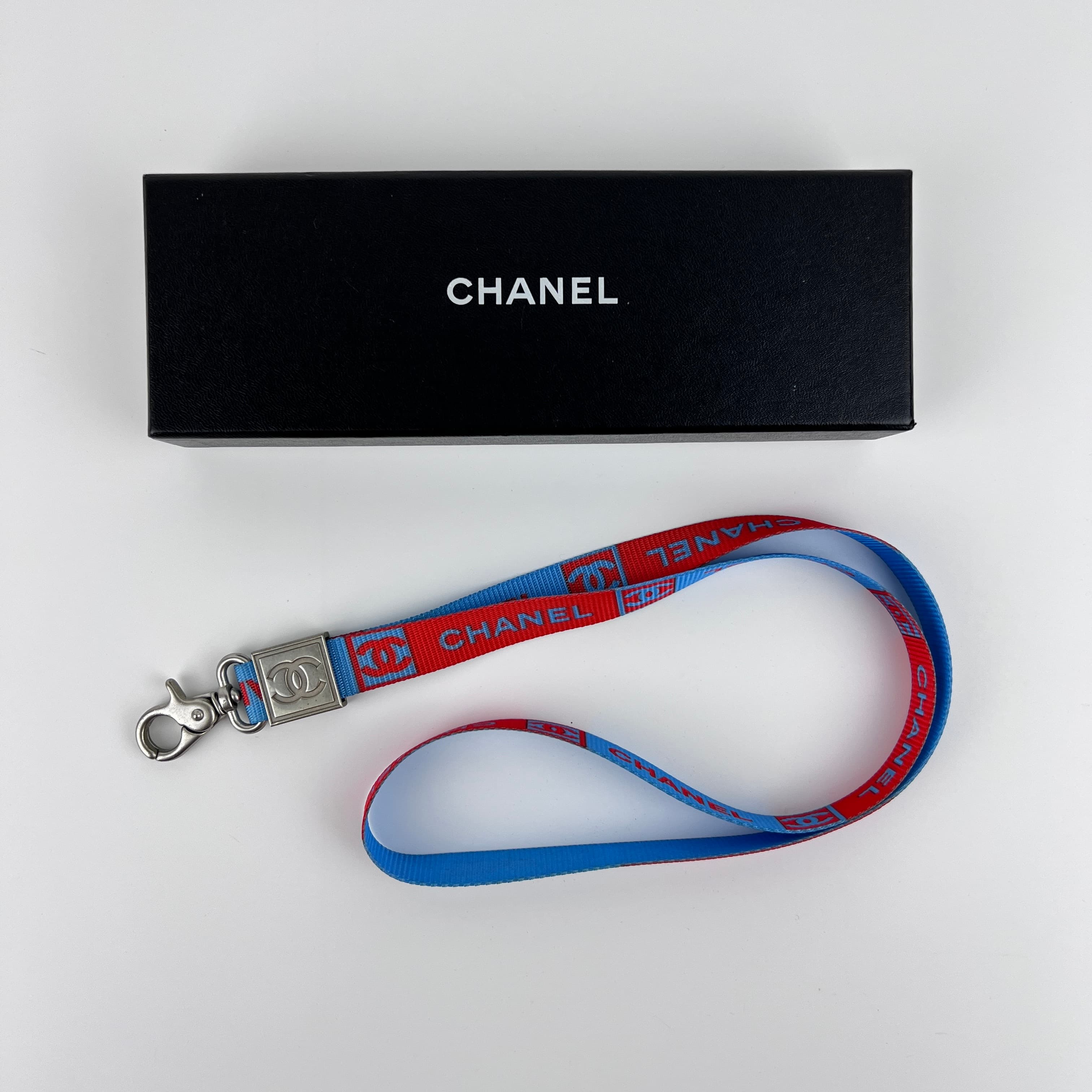 楽天市場】CHANEL シャネル ネックストラップ ロゴ ナイロン