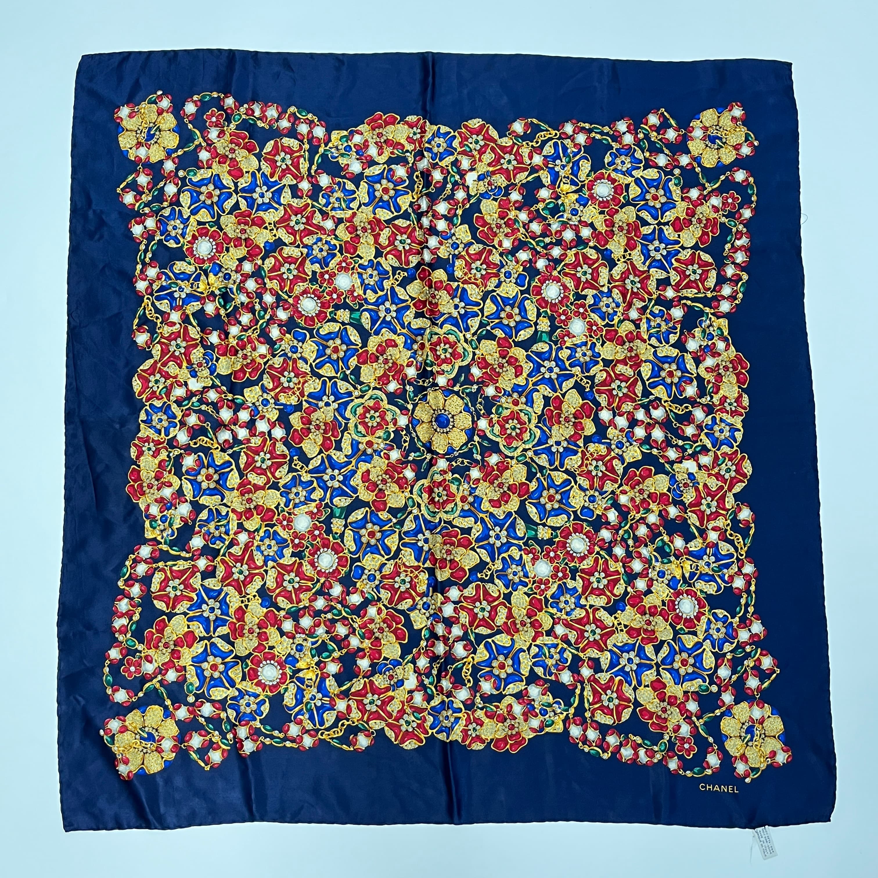 楽天市場】シャネル CHANEL スカーフ ココマーク シルク