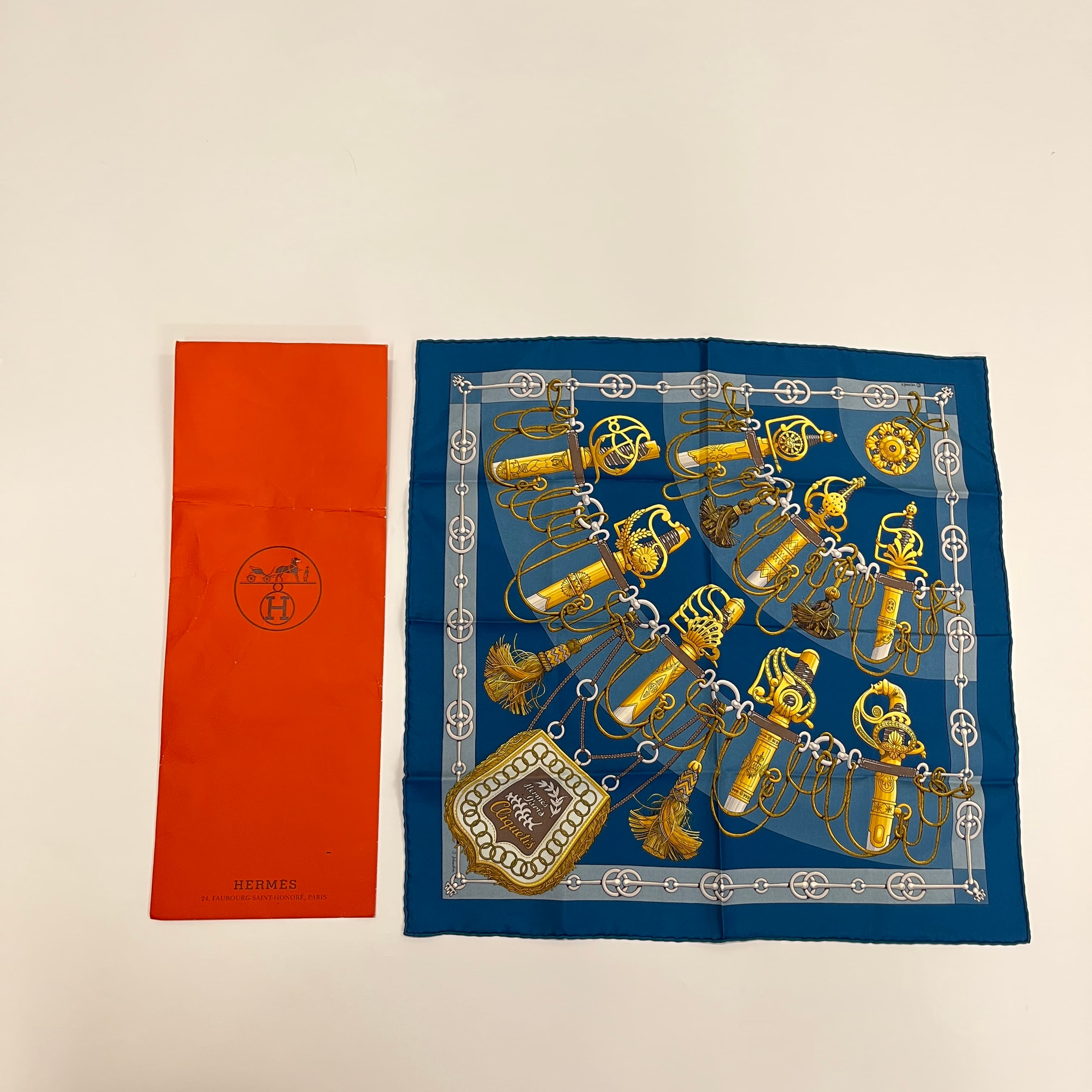 【中古】HERMES エルメス スカーフ シルク マルチカラー ヴィンテージ レディース【中古美品】HIBUOCHI VINTAGE