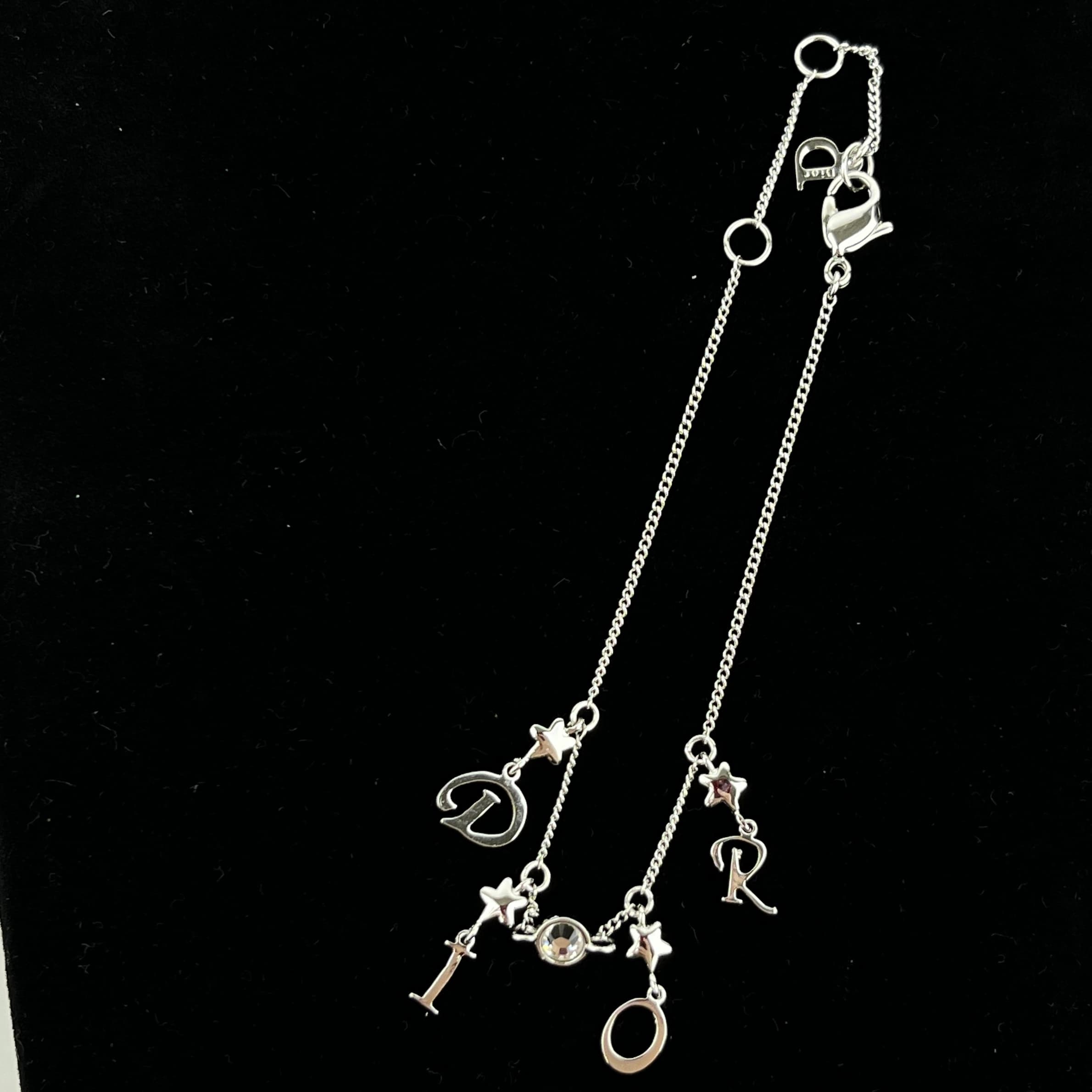 【中古】Christian Dior クリスチャンディオール アクセサリー ブレスレット バングル ディオールロゴ 星形 シルバー ヴィンテージ レディース【中古美品】HIBUOCHI VINTAGE｜HIBUOCHI　VINTAGE　店