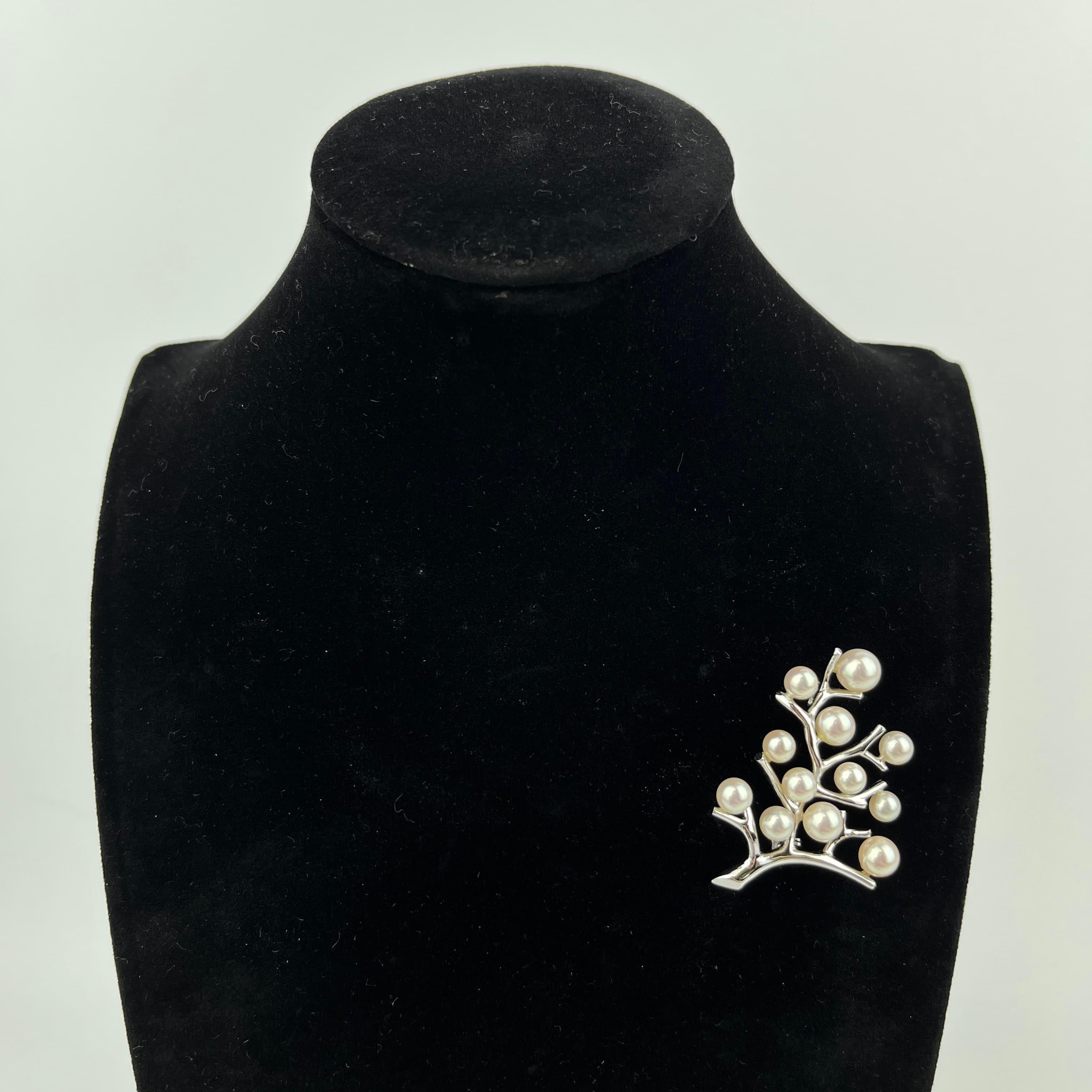 ミキモト MIKIMOTO ブローチ パール シルバー ミキモト(Mikimoto) パール ブローチ シルバー 真珠 ブローチ